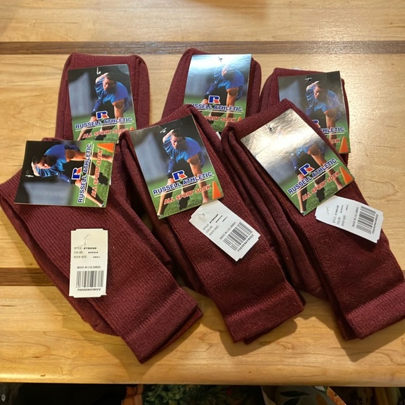 6pcs.RUSSEL ATHLETIC SPORTS SOCKS - Picture 1 of 2